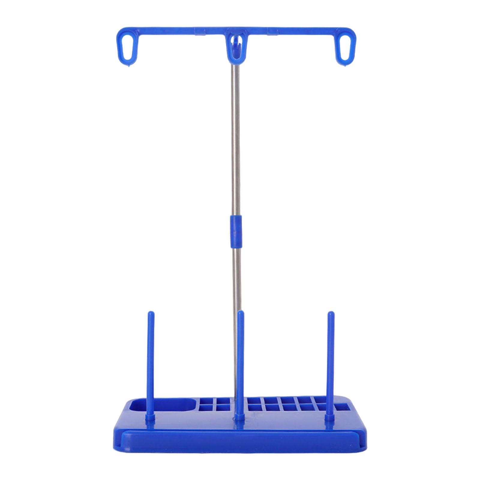 Rushay Thread Spool Holder Stand 3 Spools Holder, Lightweight, Wiring Rack, Detachable, Blue